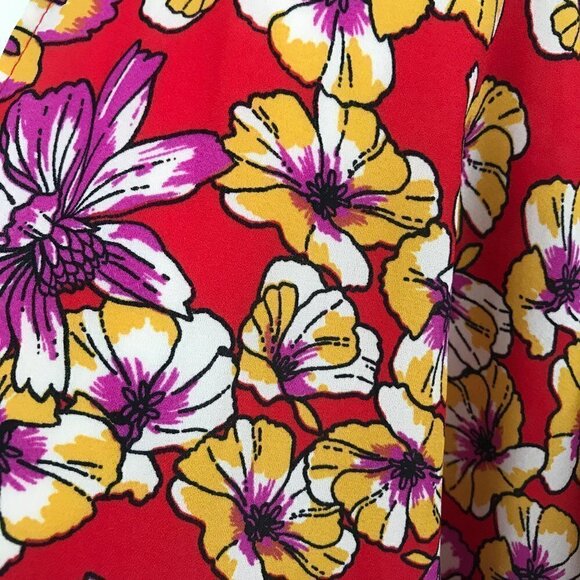 Jupee Red/Purple/Yellow Floral Covering. NWT - Picture 4 of 13